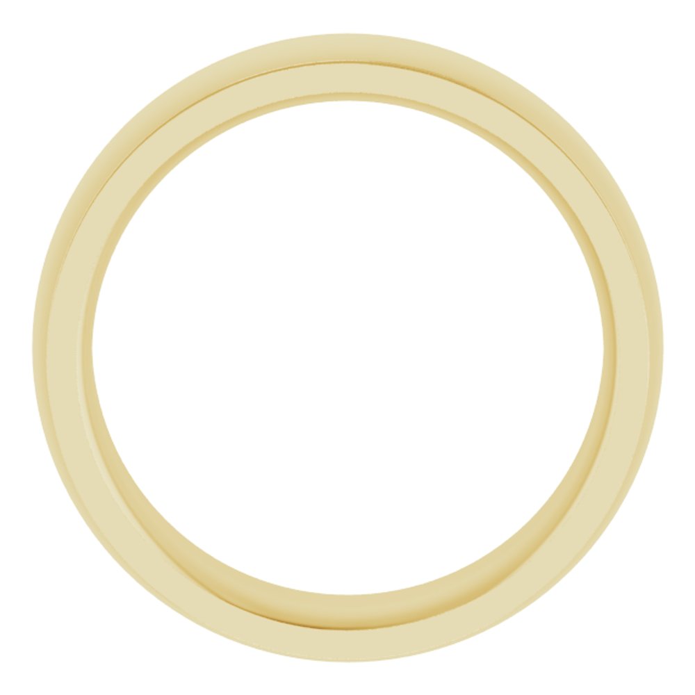 14K Yellow 6 mm Comfort Fit Edge Band