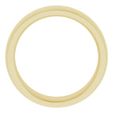 14K Yellow 6 mm Comfort Fit Edge Band