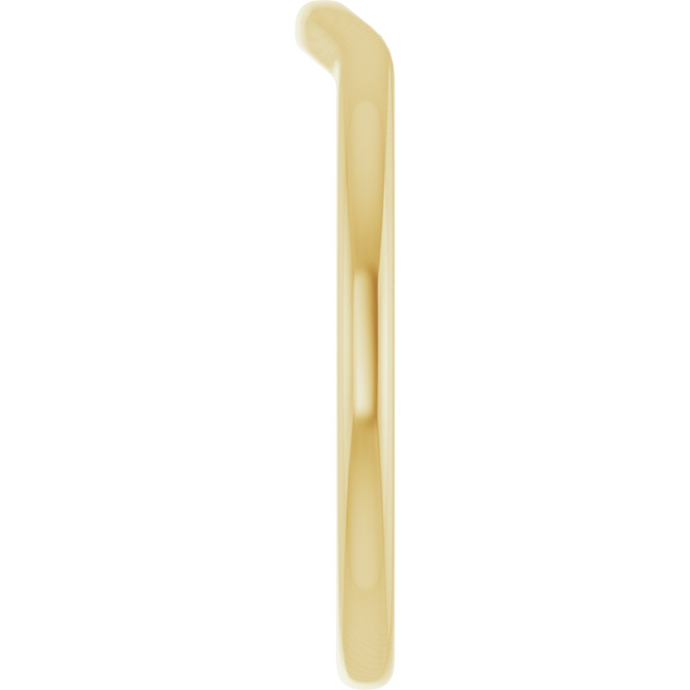 18K Yellow Contour Band