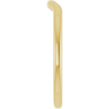 18K Yellow Contour Band