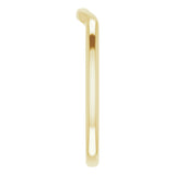 14K Yellow Contour Band