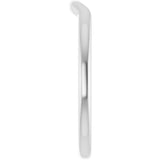 Sterling Silver Contour Band