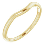 14K Yellow Contour Band 