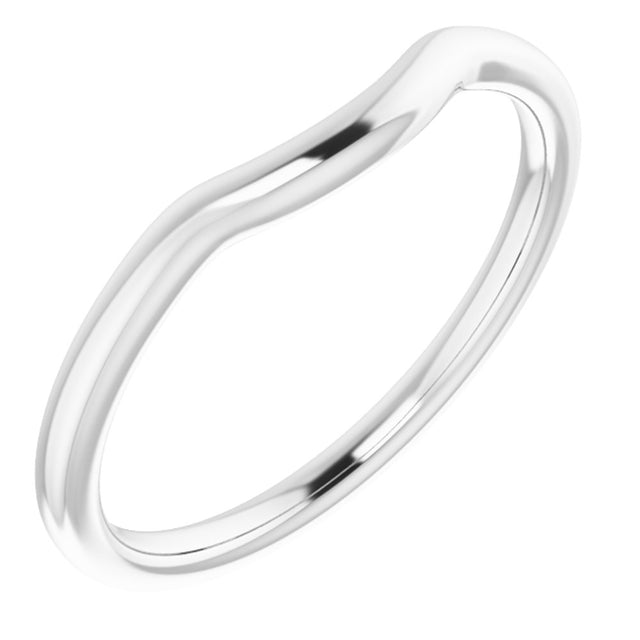 Sterling Silver Contour Band