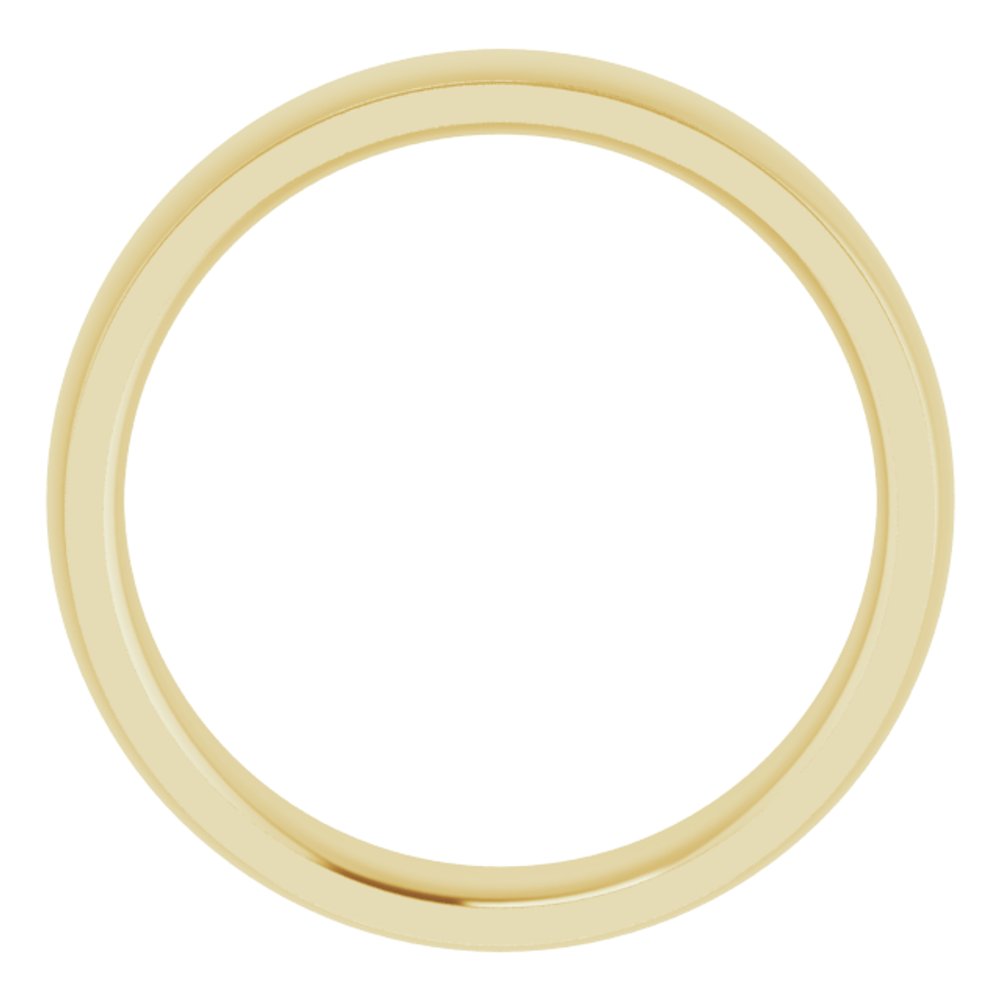 14K Yellow 5 mm Comfort Fit Edge Band