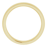 14K Yellow 5 mm Comfort Fit Edge Band