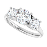 14K White Gold 1 3/4 CTW Lab-Grown Diamond Engagement Ring