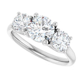 14K White Gold 1 3/4 CTW Lab-Grown Diamond Engagement Ring