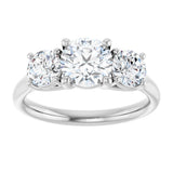 14K White Gold 1 3/4 CTW Lab-Grown Diamond Engagement Ring