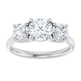 14K White Gold 1 3/4 CTW Lab-Grown Diamond Engagement Ring