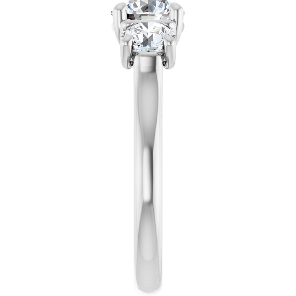 14K White Gold 1 3/4 CTW Lab-Grown Diamond Engagement Ring