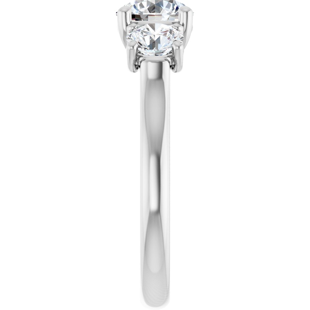 14K White Gold 1 3/4 CTW Lab-Grown Diamond Engagement Ring