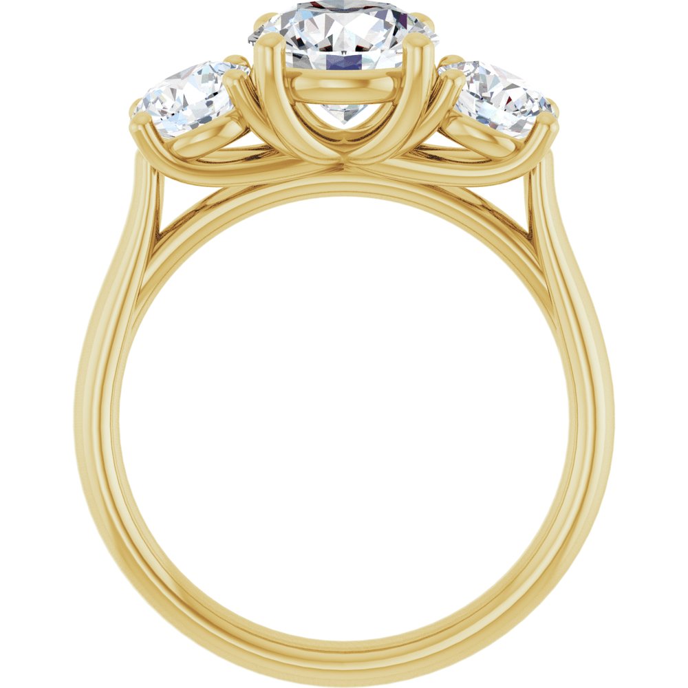 14K Yellow Gold 2 1/2 CTW Lab-Grown Diamond Engagement Ring