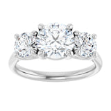 14K White Gold 2 1/2 CTW Lab-Grown Diamond Engagement Ring