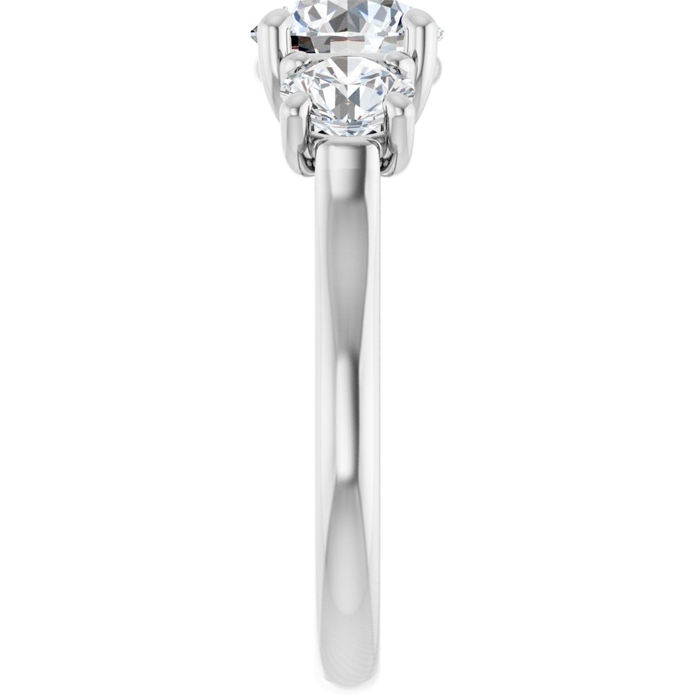 14K White Gold 2 1/2 CTW Lab-Grown Diamond Engagement Ring