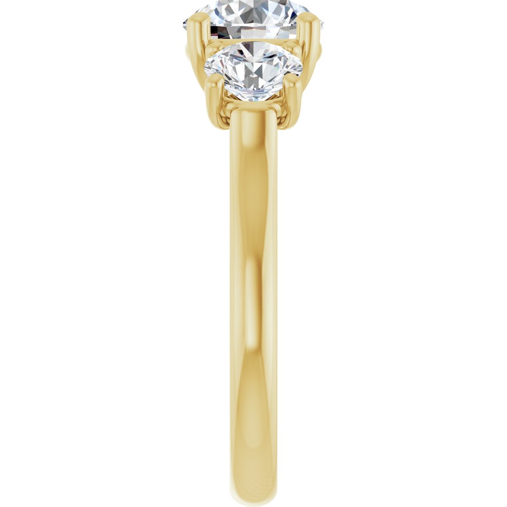14K Yellow Gold 2 1/2 CTW Lab-Grown Diamond Engagement Ring