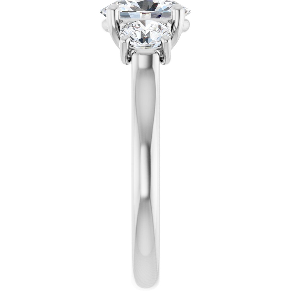 14K White Gold 1 3/4 CTW Lab-Grown Diamond Engagement Ring