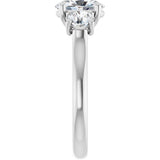 14K White Gold 1 3/4 CTW Lab-Grown Diamond Engagement Ring
