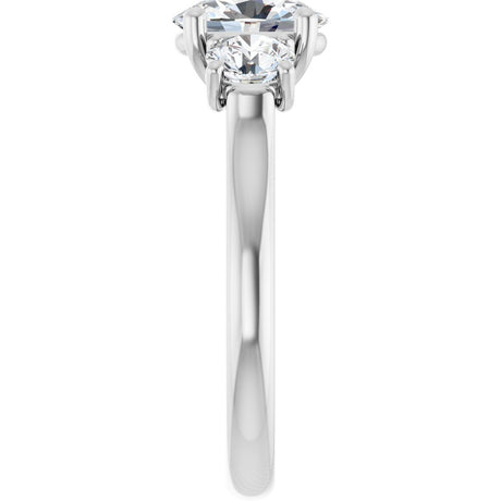 14K White Gold 1 3/4 CTW Lab-Grown Diamond Engagement Ring