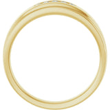 14K Yellow 1/6 CTW Natural Diamond 5-Stone Band