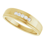 14K Yellow 1/6 CTW Natural Diamond 5-Stone Band