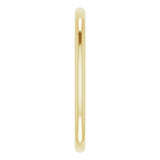 18K Yellow Gold 1.5 mm Half Round Band Size 4