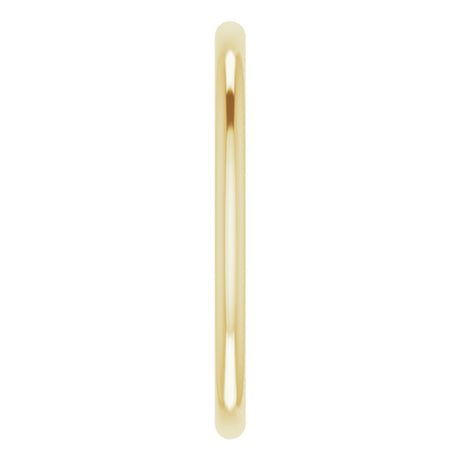 10K Yellow Gold 1.5 mm Half Round Band Size 4