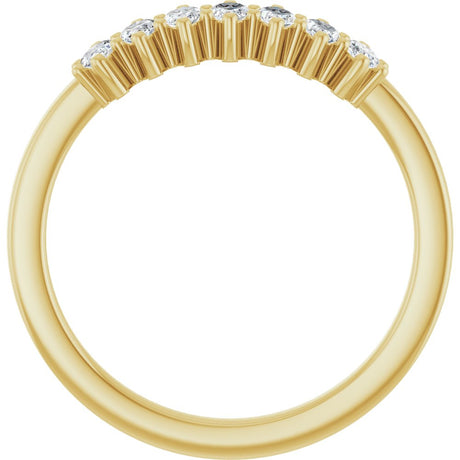 14K Yellow Gold 1/2 CTW Lab-Grown Diamond Anniversary Band