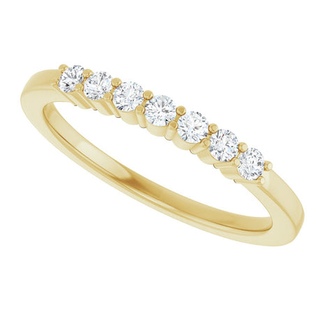 14K Yellow Gold 1/5 CTW Lab-Grown Diamond Anniversary Band