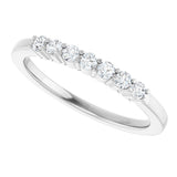 14K White Gold 1/5 CTW Natural Diamond Anniversary Band