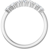 Platinum 3/8 CTW Natural Diamond Anniversary Band