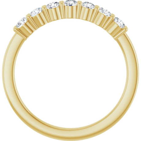 14K Yellow Gold 3/8 CTW Lab-Grown Diamond Anniversary Band