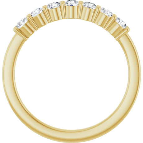 14K Yellow 3/8 CTW Lab-Grown Diamond Anniversary Band