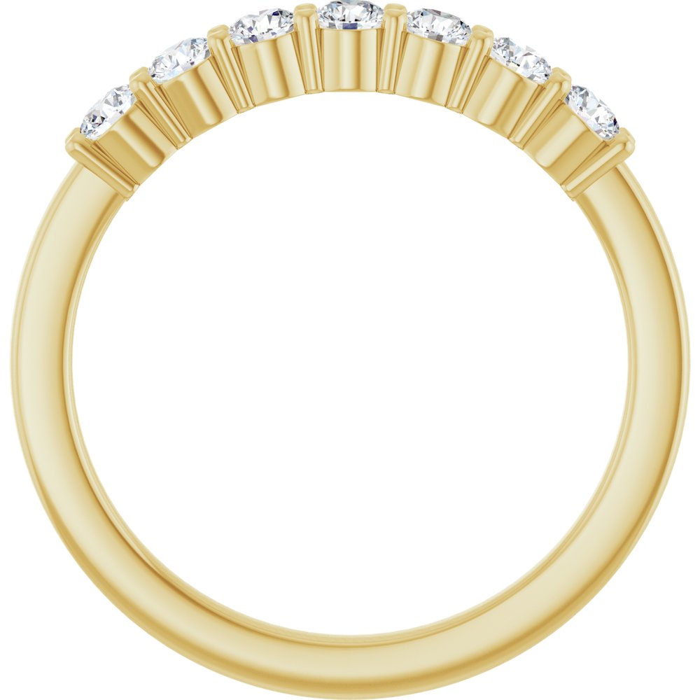 14K Yellow 3/8 CTW Lab-Grown Diamond Anniversary Band