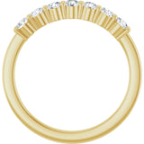 14K Yellow 3/8 CTW Lab-Grown Diamond Anniversary Band