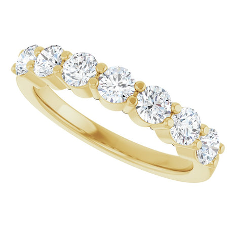 14K Yellow Gold 1 CTW Natural Diamond Anniversary Band