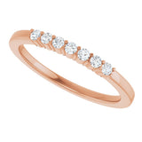 14K Rose Gold 1/6 CTW Lab-Grown Diamond Anniversary Band