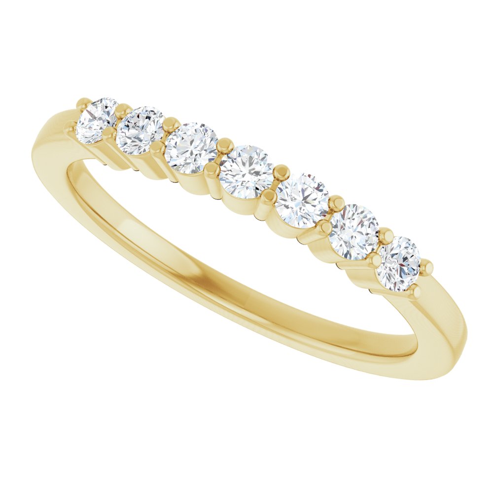 14K Yellow Gold 1/3 CTW Lab-Grown Diamond Anniversary Band