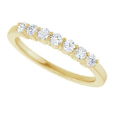 14K Yellow Gold 1/3 CTW Lab-Grown Diamond Anniversary Band