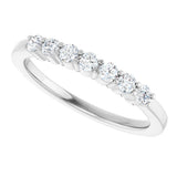 Platinum 1/3 CTW Lab-Grown Diamond Anniversary Band
