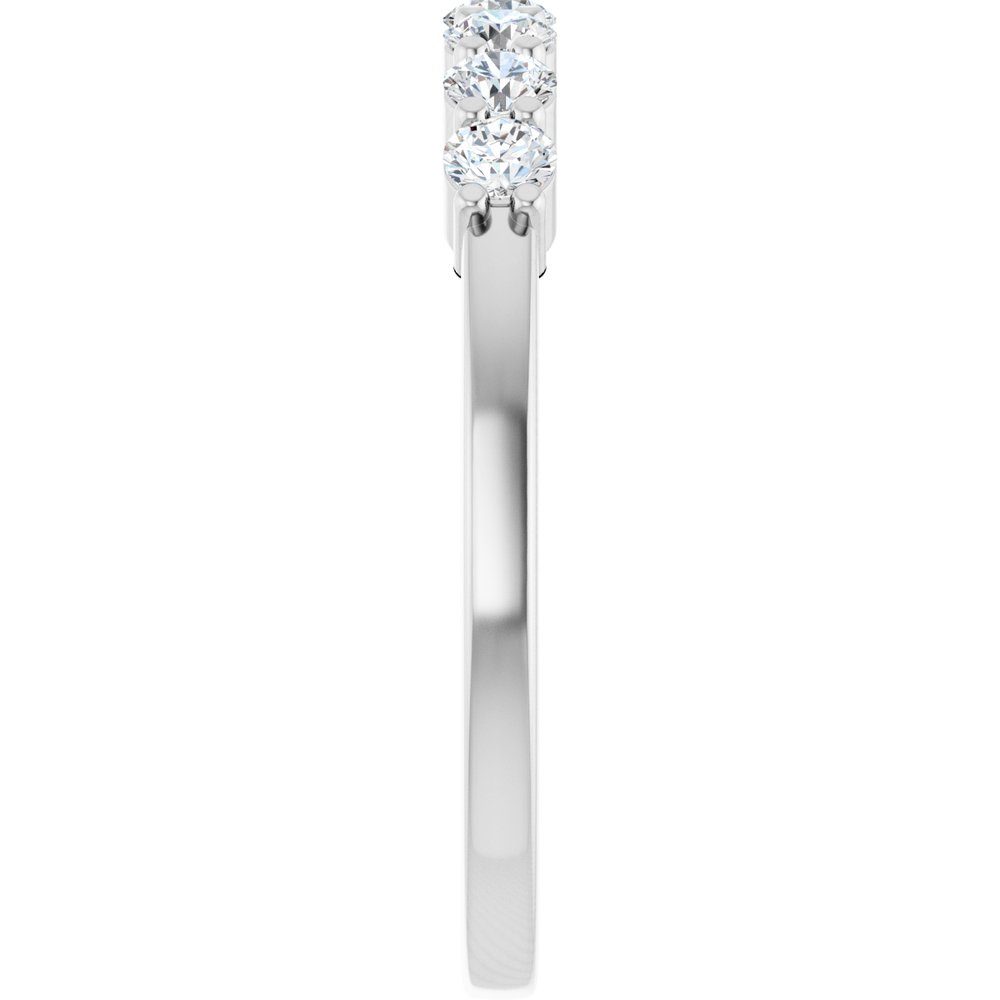 Platinum 3/8 CTW Natural Diamond Anniversary Band