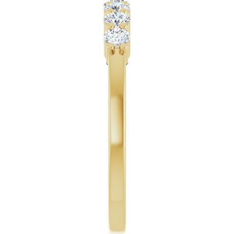 14K Yellow Gold 3/8 CTW Lab-Grown Diamond Anniversary Band