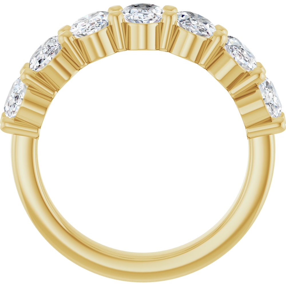 14K Yellow Gold 2 1/2 CTW Lab-Grown Diamond Anniversary Band