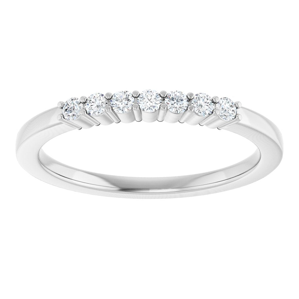 Platinum 1/6 CTW Lab-Grown Diamond Anniversary Band