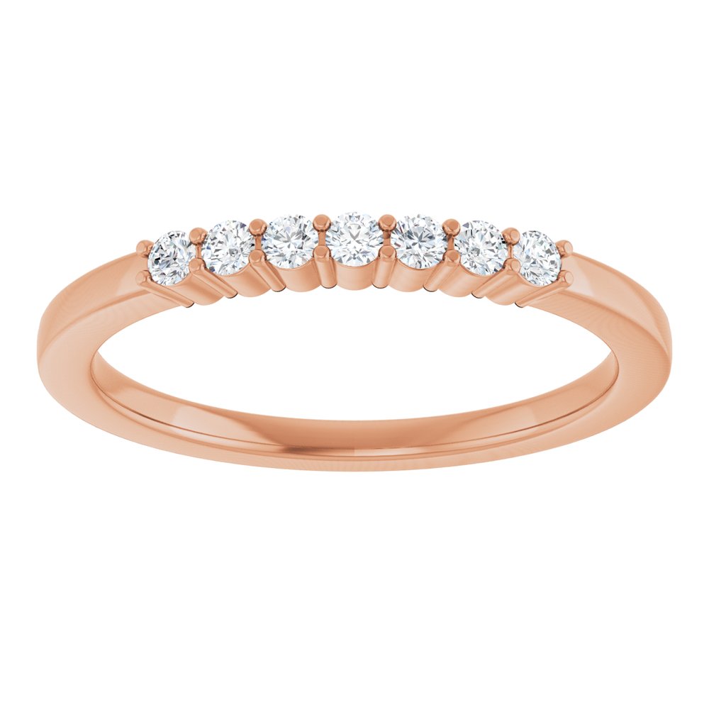 14K Rose Gold 1/6 CTW Lab-Grown Diamond Anniversary Band