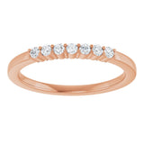 14K Rose Gold 1/6 CTW Lab-Grown Diamond Anniversary Band