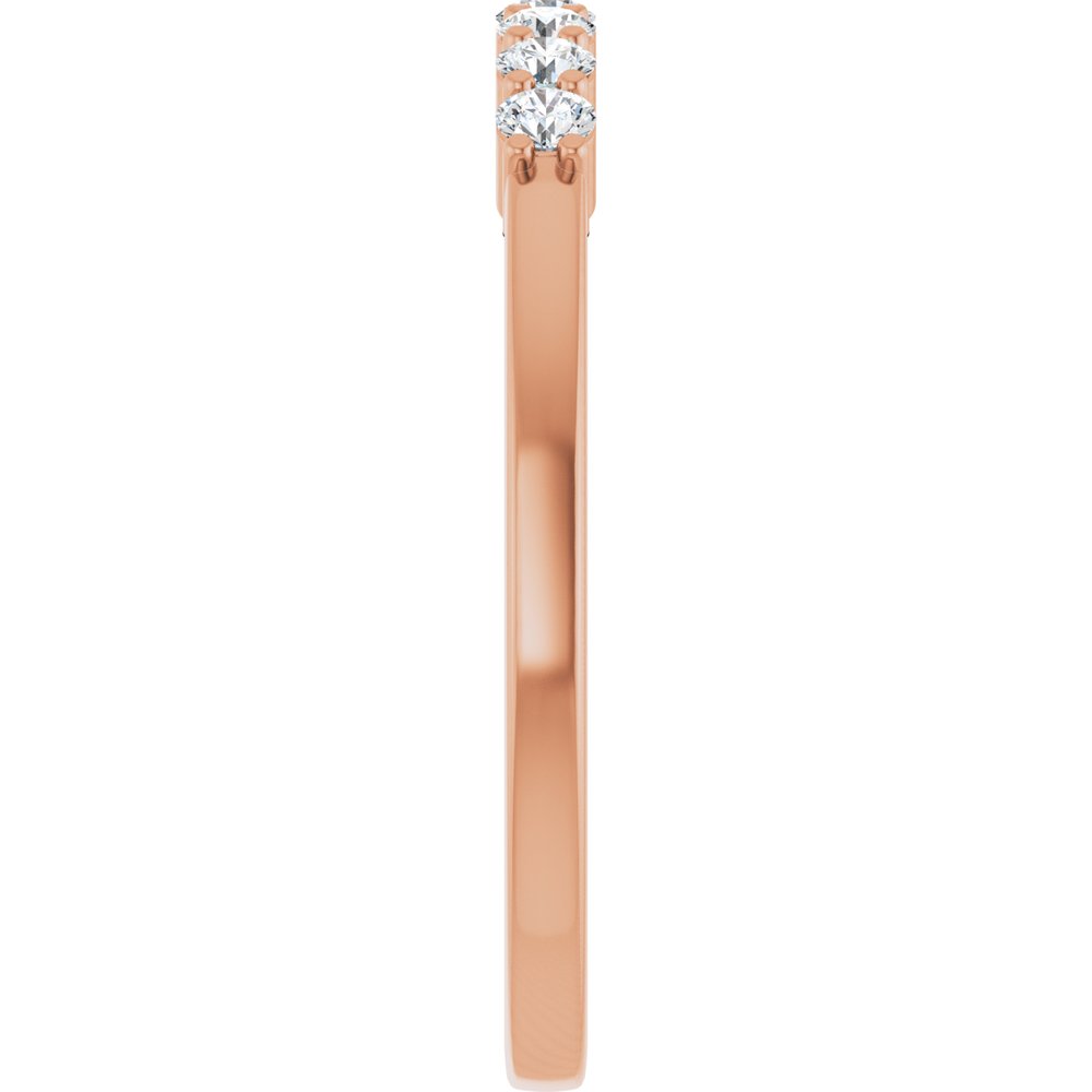 14K Rose Gold 1/5 CTW Natural Diamond Anniversary Band