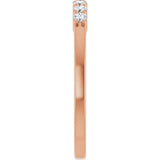 14K Rose Gold 1/5 CTW Natural Diamond Anniversary Band