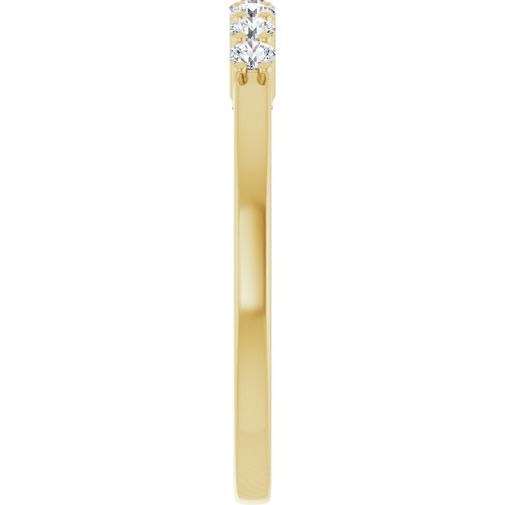 14K Yellow Gold 1/5 CTW Lab-Grown Diamond Anniversary Band