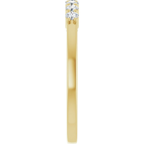 14K Yellow Gold 1/5 CTW Lab-Grown Diamond Anniversary Band